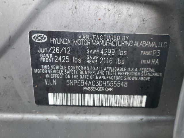 Photo 11 VIN: 5NPEB4AC3DH555548 - HYUNDAI SONATA 