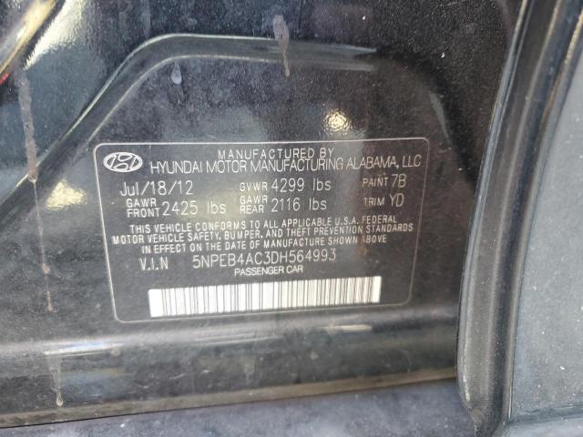 Photo 11 VIN: 5NPEB4AC3DH564993 - HYUNDAI SONATA 