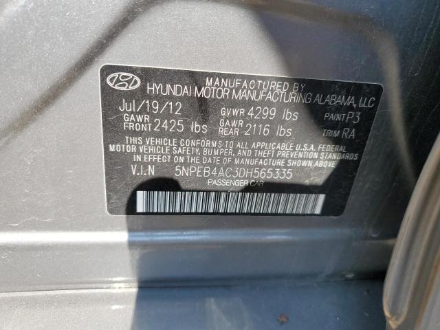 Photo 11 VIN: 5NPEB4AC3DH565335 - HYUNDAI SONATA 