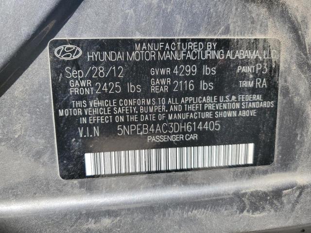 Photo 11 VIN: 5NPEB4AC3DH614405 - HYUNDAI SONATA 