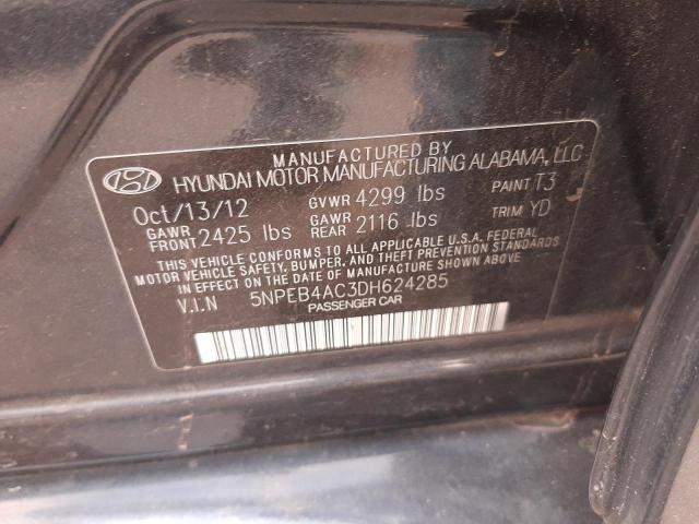 Photo 9 VIN: 5NPEB4AC3DH624285 - HYUNDAI SONATA GLS 