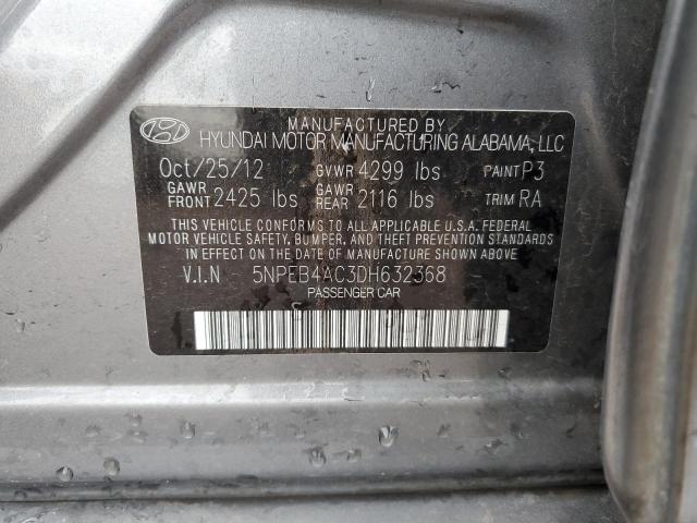 Photo 11 VIN: 5NPEB4AC3DH632368 - HYUNDAI SONATA 