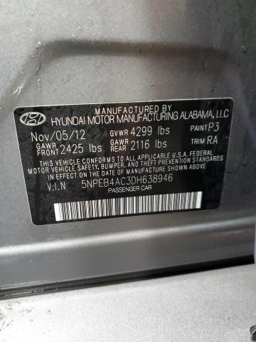 Photo 11 VIN: 5NPEB4AC3DH638946 - HYUNDAI SONATA 