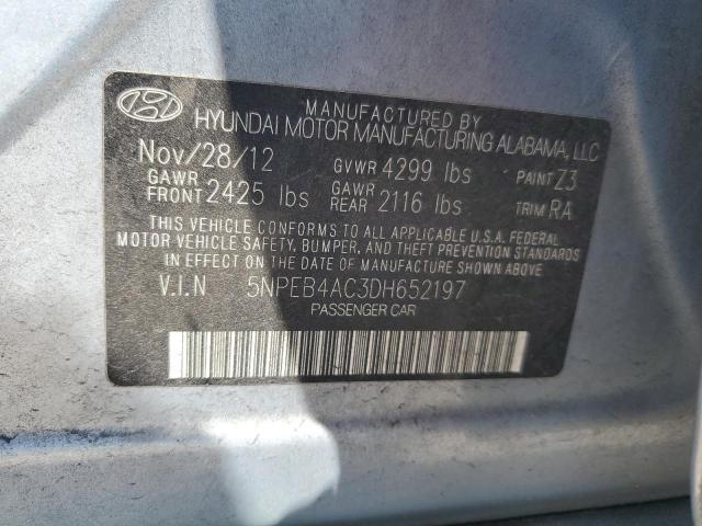 Photo 11 VIN: 5NPEB4AC3DH652197 - HYUNDAI SONATA 