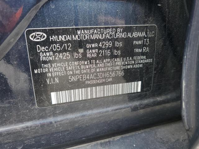 Photo 11 VIN: 5NPEB4AC3DH656766 - HYUNDAI SONATA GLS 