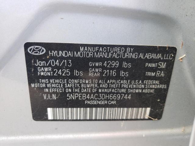 Photo 9 VIN: 5NPEB4AC3DH669744 - HYUNDAI SONATA GLS 