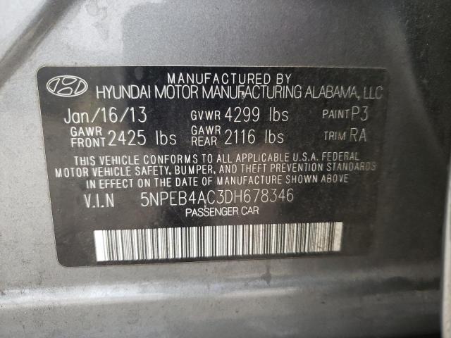 Photo 9 VIN: 5NPEB4AC3DH678346 - HYUNDAI SONATA GLS 