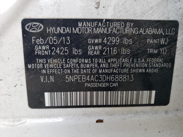 Photo 12 VIN: 5NPEB4AC3DH688813 - HYUNDAI SONATA 