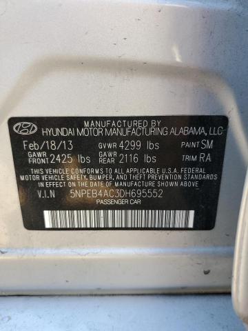 Photo 11 VIN: 5NPEB4AC3DH695552 - HYUNDAI SONATA GLS 