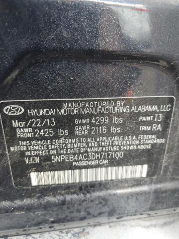 Photo 11 VIN: 5NPEB4AC3DH717100 - HYUNDAI SONATA 