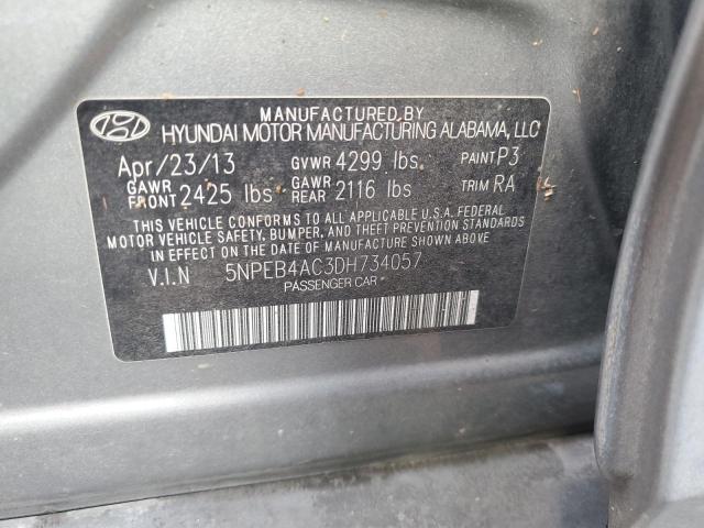 Photo 12 VIN: 5NPEB4AC3DH734057 - HYUNDAI SONATA GLS 