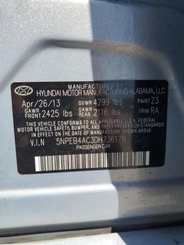 Photo 12 VIN: 5NPEB4AC3DH736178 - HYUNDAI SONATA 