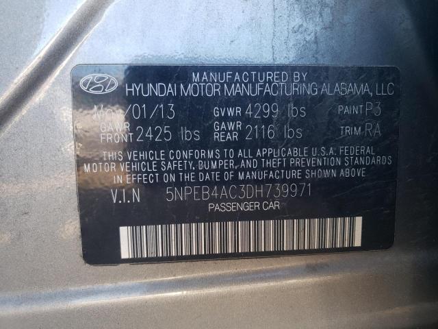 Photo 11 VIN: 5NPEB4AC3DH739971 - HYUNDAI SONATA GLS 