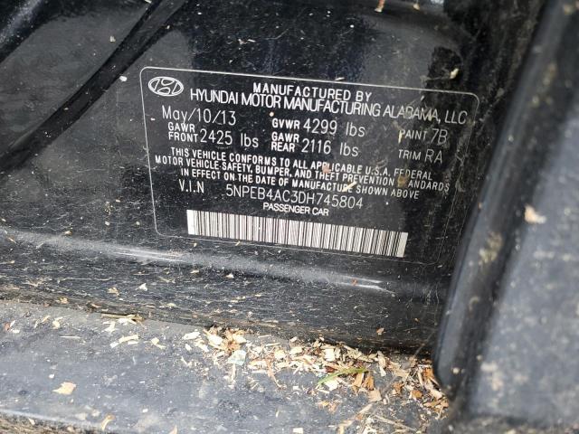 Photo 11 VIN: 5NPEB4AC3DH745804 - HYUNDAI SONATA GLS 