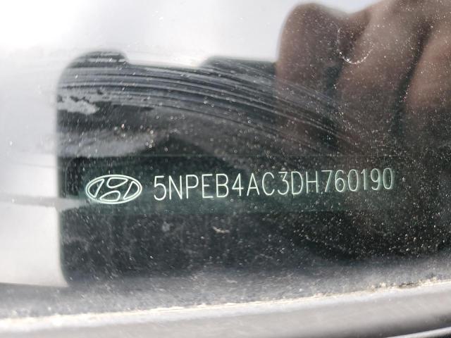 Photo 11 VIN: 5NPEB4AC3DH760190 - HYUNDAI SONATA 