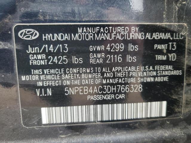 Photo 12 VIN: 5NPEB4AC3DH766328 - HYUNDAI SONATA GLS 