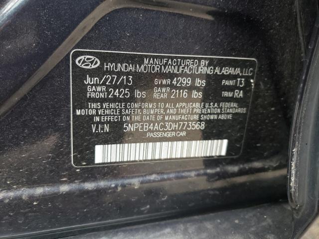 Photo 11 VIN: 5NPEB4AC3DH773568 - HYUNDAI SONATA GLS 