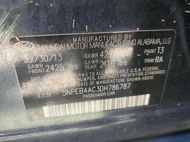 Photo 9 VIN: 5NPEB4AC3DH786787 - HYUNDAI SONATA GLS 