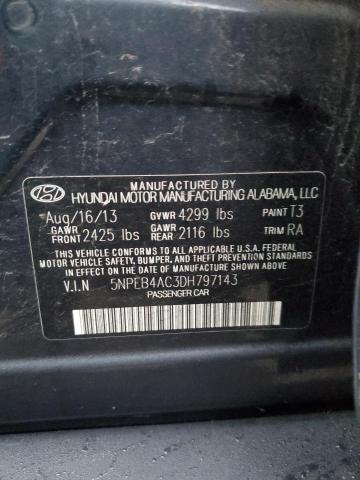 Photo 11 VIN: 5NPEB4AC3DH797143 - HYUNDAI SONATA 