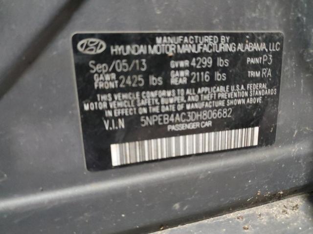 Photo 12 VIN: 5NPEB4AC3DH806682 - HYUNDAI SONATA GLS 