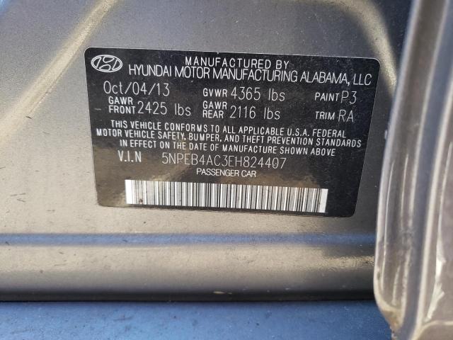 Photo 12 VIN: 5NPEB4AC3EH824407 - HYUNDAI SONATA GLS 