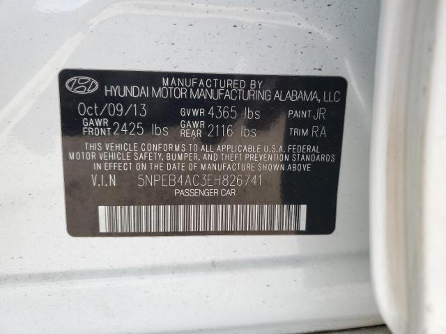 Photo 11 VIN: 5NPEB4AC3EH826741 - HYUNDAI SONATA GLS 