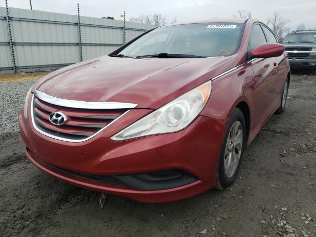 Photo 1 VIN: 5NPEB4AC3EH828697 - HYUNDAI SONATA GLS 