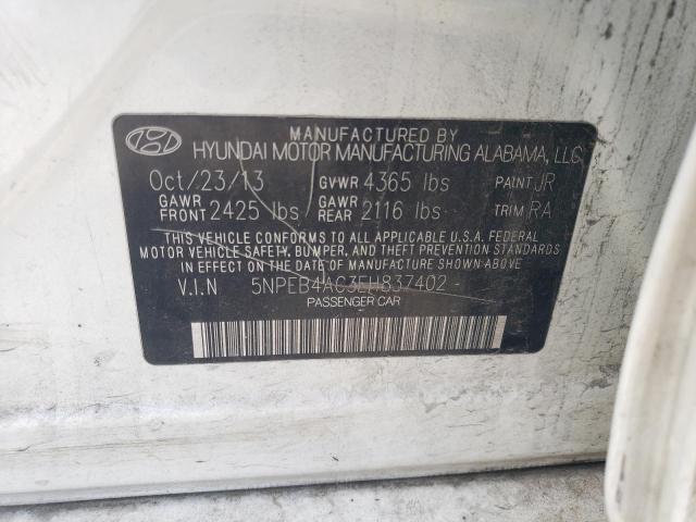 Photo 11 VIN: 5NPEB4AC3EH837402 - HYUNDAI SONATA 