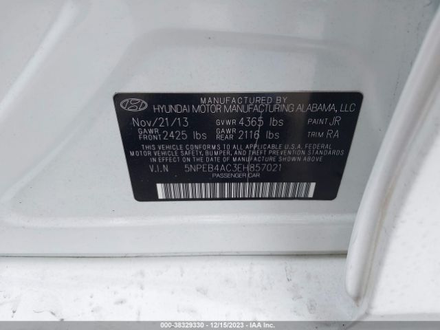 Photo 8 VIN: 5NPEB4AC3EH857021 - HYUNDAI SONATA 