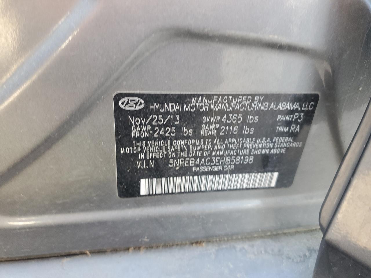 Photo 11 VIN: 5NPEB4AC3EH858198 - HYUNDAI SONATA 