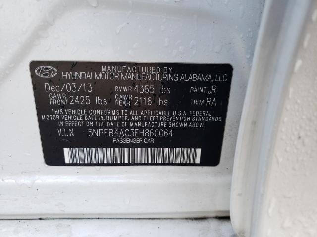 Photo 11 VIN: 5NPEB4AC3EH860064 - HYUNDAI SONATA 