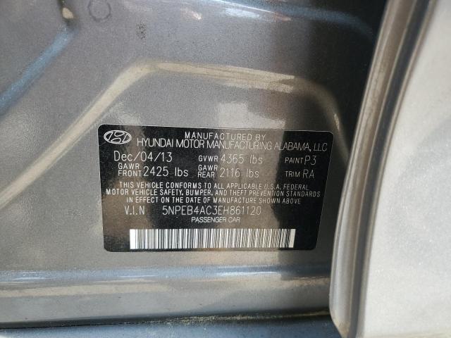 Photo 11 VIN: 5NPEB4AC3EH861120 - HYUNDAI SONATA GLS 