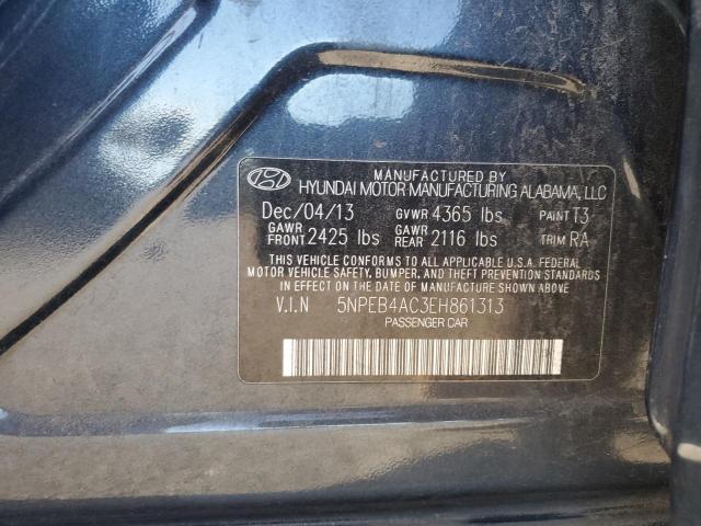 Photo 11 VIN: 5NPEB4AC3EH861313 - HYUNDAI SONATA GLS 