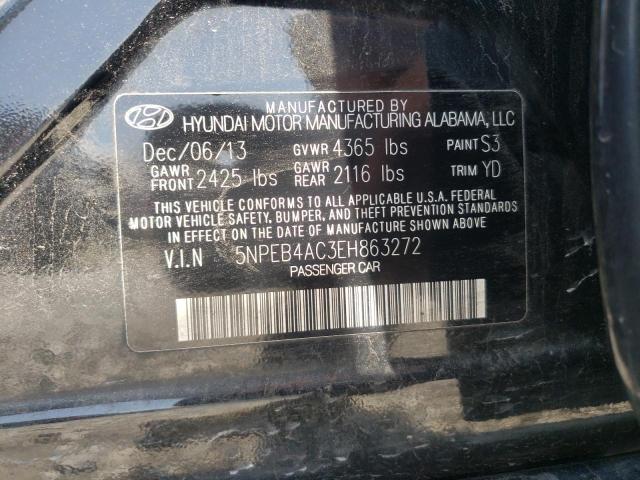 Photo 9 VIN: 5NPEB4AC3EH863272 - HYUNDAI SONATA GLS 