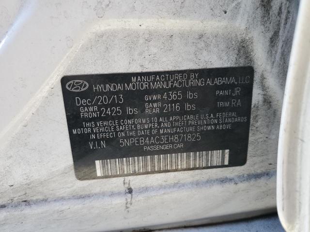 Photo 11 VIN: 5NPEB4AC3EH871825 - HYUNDAI SONATA GLS 