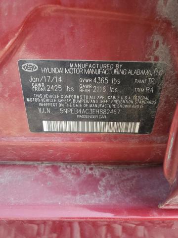 Photo 11 VIN: 5NPEB4AC3EH882467 - HYUNDAI SONATA GLS 