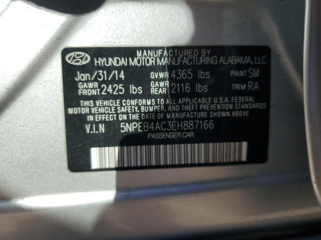 Photo 11 VIN: 5NPEB4AC3EH887166 - HYUNDAI SONATA GLS 