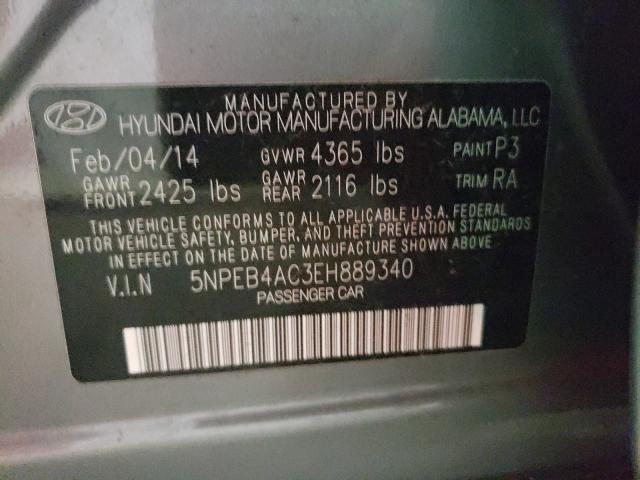 Photo 9 VIN: 5NPEB4AC3EH889340 - HYUNDAI SONATA GLS 