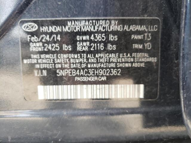 Photo 9 VIN: 5NPEB4AC3EH902362 - HYUNDAI SONATA GLS 