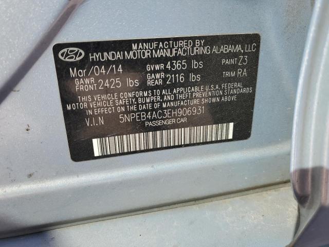 Photo 11 VIN: 5NPEB4AC3EH906931 - HYUNDAI SONATA GLS 