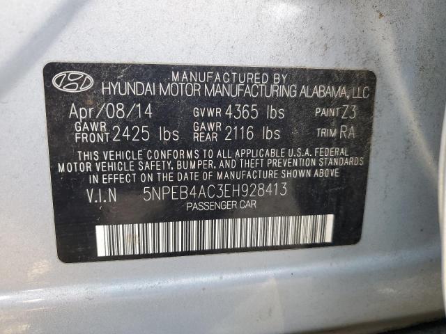 Photo 11 VIN: 5NPEB4AC3EH928413 - HYUNDAI SONATA 