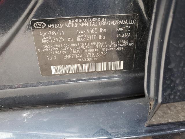 Photo 11 VIN: 5NPEB4AC3EH928721 - HYUNDAI SONATA GLS 