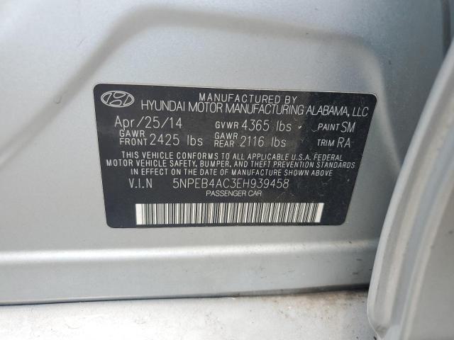 Photo 11 VIN: 5NPEB4AC3EH939458 - HYUNDAI SONATA 