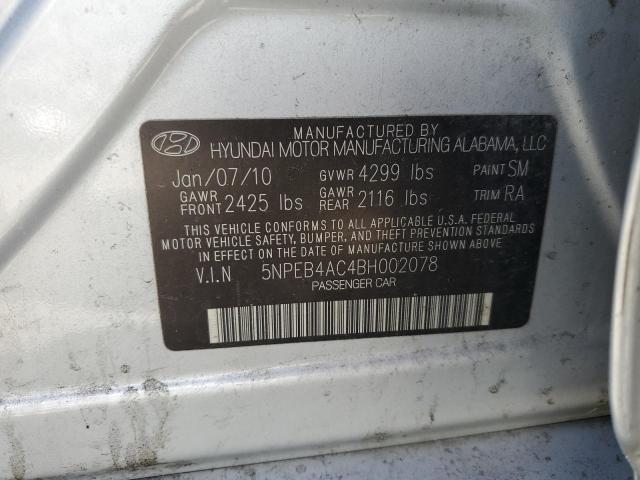 Photo 11 VIN: 5NPEB4AC4BH002078 - HYUNDAI SONATA 