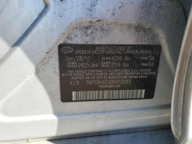 Photo 9 VIN: 5NPEB4AC4BH010293 - HYUNDAI SONATA GLS 