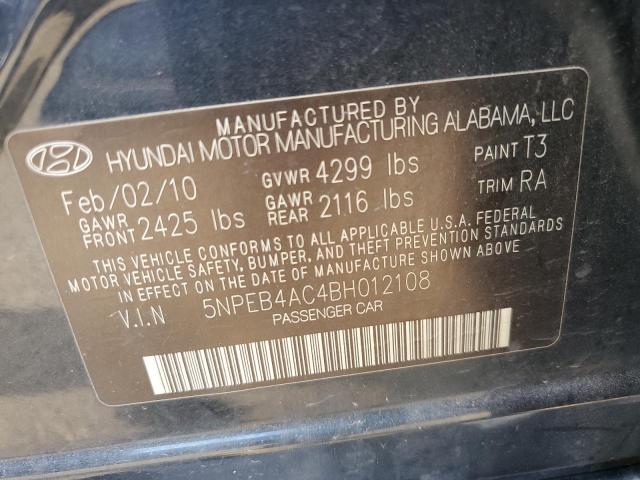 Photo 9 VIN: 5NPEB4AC4BH012108 - HYUNDAI SONATA GLS 