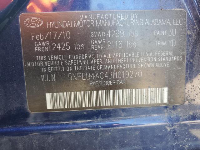 Photo 11 VIN: 5NPEB4AC4BH019270 - HYUNDAI SONATA 