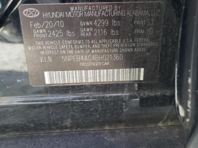 Photo 11 VIN: 5NPEB4AC4BH021360 - HYUNDAI SONATA 