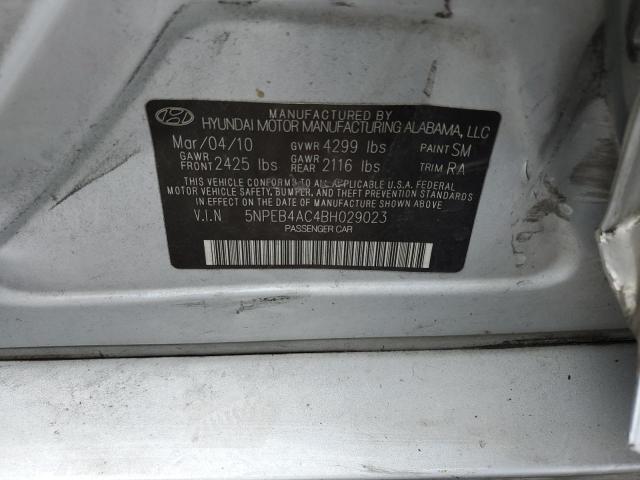 Photo 11 VIN: 5NPEB4AC4BH029023 - HYUNDAI SONATA 