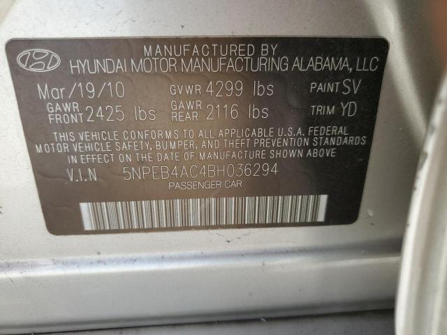 Photo 11 VIN: 5NPEB4AC4BH036294 - HYUNDAI SONATA 